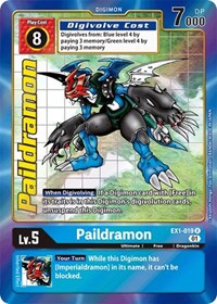 Paildramon (Alternate Art) (EX1-019 R) [Classic Collection]