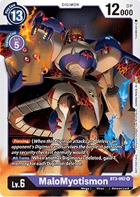 MaloMyotismon (BT3-092 R) [Revision Pack Cards]