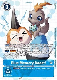 Blue Memory Boost! - P-036 (Next Adventure Box Promotion Pack) (P-036 SR) [Digimon Promotion Cards]
