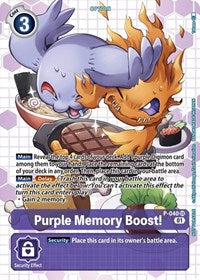Purple Memory Boost! - P-040 (Next Adventure Box Promotion Pack) (P-040 P) [Digimon Promotion Cards]