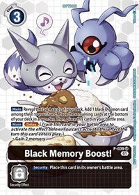Black Memory Boost! - P-039 (Next Adventure Box Promotion Pack) (P-039 SR) [Digimon Promotion Cards]