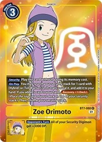 Zoe Orimoto (Box Topper) (BT7-088 R) [Next Adventure]