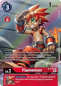 Flamemon (Alternate Art) (BT7-008 R) [Next Adventure]