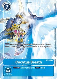 Cocytus Breath (2021 Championship Finals Tamer's Evolution Pack) (ST2-16 U) [Starter Deck 02: Cocytus Blue]