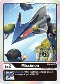 Missimon (2021 Championship Finals Event Pack Alt-Art Gold Stamp Set) (BT4-005 U) [Great Legend]