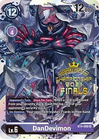 DanDevimon (2021 Championship Finals Event Pack Alt-Art Gold Stamp Set) (BT4-088 SR) [Great Legend]