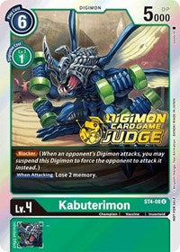 Kabuterimon - ST4-08 (Judge Pack 1) (ST4-08 U) [Starter Deck 04: Giga Green]
