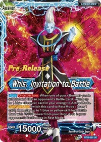Whis // Whis, Invitation to Battle (BT16-021) [Realm of the Gods Pre-Release Cards]
