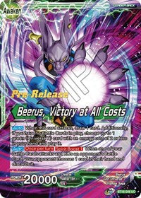 Beerus // Beerus, Victory at All Costs (BT16-046) [Realm of the Gods Pre-Release Cards]