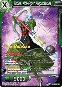 Vados, Pre-Fight Preparations (BT16-049) [Realm of the Gods Pre-Release Cards]