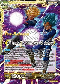 Trunks // SSB Vegeta & SS Trunks, Father-Son Onslaught (BT16-071) [Realm of the Gods Pre-Release Cards]