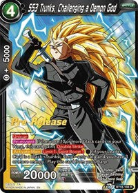 SS3 Trunks, Challenging a Demon God (BT16-108) [Realm of the Gods Pre-Release Cards]
