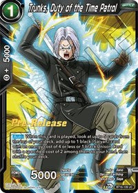 Trunks, Duty of the Time Patrol (BT16-109) [Realm of the Gods Pre-Release Cards]