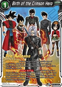 Birth of the Crimson Hero (BT16-122) [Realm of the Gods Pre-Release Cards]