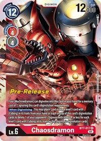 Chaosdramon (BT7-017 R) [Next Adventure Pre-Release Cards]