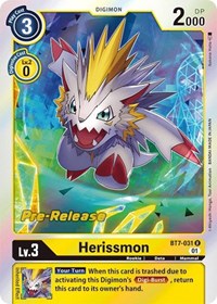 Herissmon (BT7-031 R) [Next Adventure Pre-Release Cards]