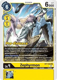 Zephyrmon (BT7-036 U) [Next Adventure Pre-Release Cards]