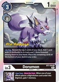 Dorumon (BT7-056 R) [Next Adventure Pre-Release Cards]