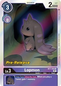 Lopmon (BT7-068 R) [Next Adventure Pre-Release Cards]