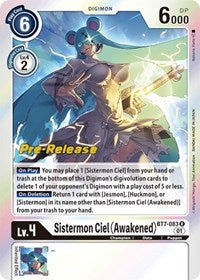 Sistermon Ciel (Awakened) (BT7-083 R) [Next Adventure Pre-Release Cards]