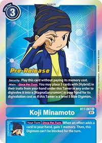 Koji Minamoto (BT7-087 R) [Next Adventure Pre-Release Cards]