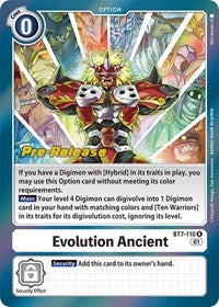 Evolution Ancient (BT7-110 R) [Next Adventure Pre-Release Cards]