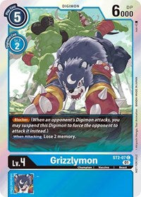 Grizzlymon - ST2-07 (Official Tournament Pack Vol.4) (ST2-07 C) [Starter Deck 02: Cocytus Blue]