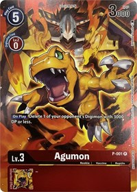 Agumon - P-001 (Tamer's Evolution Box 2) (P-001 P) [Digimon Promotion Cards]