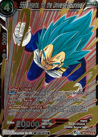 SSB Vegeta, for the Universe's Survival (Event Pack 09) (Alternate Foil) (BT16-012) [Tournament Promotion Cards]