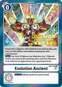 Evolution Ancient (Digimon Card Game Fest 2022) (BT7-110 R) [Next Adventure]