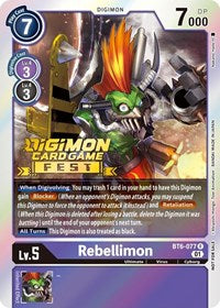 Rebellimon (Digimon Card Game Fest 2022) (BT6-077 R) [Double Diamond]
