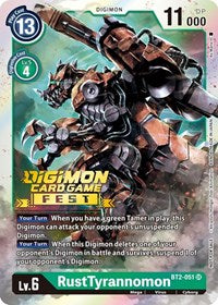 RustTyrannomon (Digimon Card Game Fest 2022) (BT2-051 SR) [Release Special Booster 1.0]