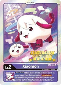 Xiaomon (Digimon Card Game Fest 2022) (BT4-006 U) [Great Legend]