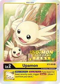 Upamon - BT3-003 (Digimon Card Game Fest 2022) (BT3-003 U) [Release Special Booster 1.0]