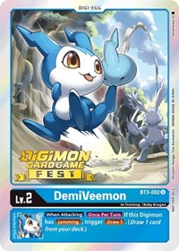 DemiVeemon - BT3-002 (Digimon Card Game Fest 2022) (BT3-002 U) [Release Special Booster 1.0]
