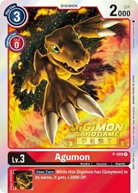 Agumon - P-009 (Digimon Card Game Fest 2022) (P-009 P) [Digimon Promotion Cards]
