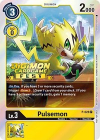 Pulsemon - P-028 (Digimon Card Game Fest 2022) (P-028 P) [Digimon Promotion Cards]