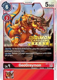 GeoGreymon (Digimon Card Game Fest 2022) (ST7-06 U) [Starter Deck 07: Gallantmon]