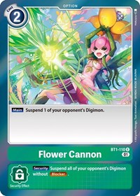 Flower Cannon (Parallel Rare) (BT1-110 R) [Starter Deck 09: Ultimate Ancient Dragon]