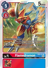 Flamedramon (BT8-012 R) [New Awakening]