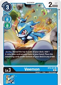 Veemon (BT8-021 U) [New Awakening]