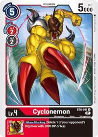 Cyclonemon (BT8-011 U) [New Awakening]