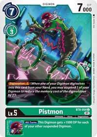 Pistmon (BT8-054 C) [New Awakening]