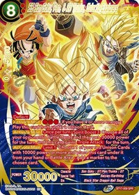 SS Son Goku, Pan, & SS Trunks, Galactic Explorers (SPR) (BT17-009) [Ultimate Squad]