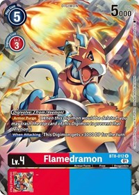 Flamedramon (Alternate Art) (BT8-012 R) [New Awakening]