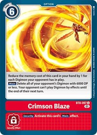Crimson Blaze (BT8-097 U) [New Awakening]