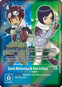 Davis Motomiya & Ken Ichijoji (Box Topper) (BT8-088 R) [New Awakening]