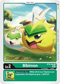 Bibimon (BT8-004 U) [New Awakening Pre-Release Cards]