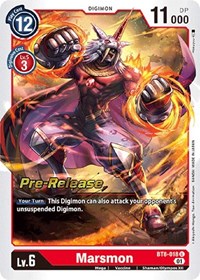 Marsmon (BT8-018 U) [New Awakening Pre-Release Cards]