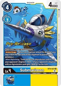 Submarimon (BT8-023 U) [New Awakening Pre-Release Cards]